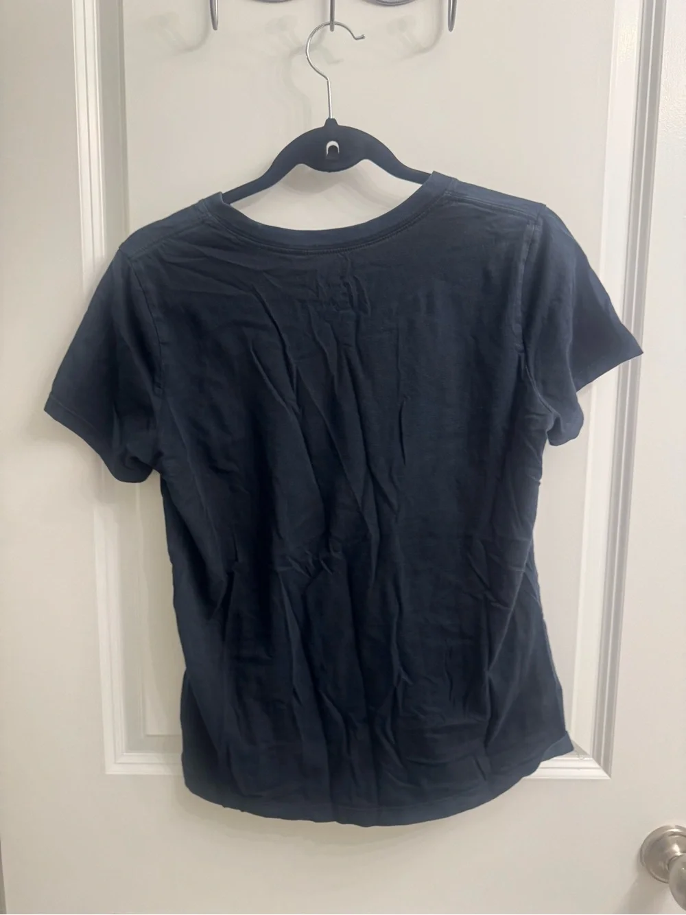 Nike Black Short Sleeve Tee with Rainbow Stripe Logo